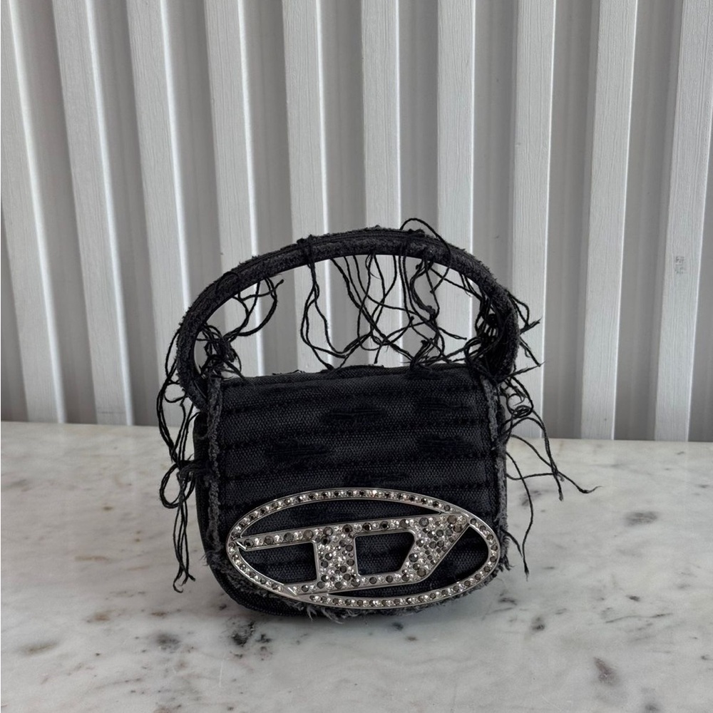 Diesel 1DR-Iconic shoulder bag in canvas and leather - Picture 2 of 2